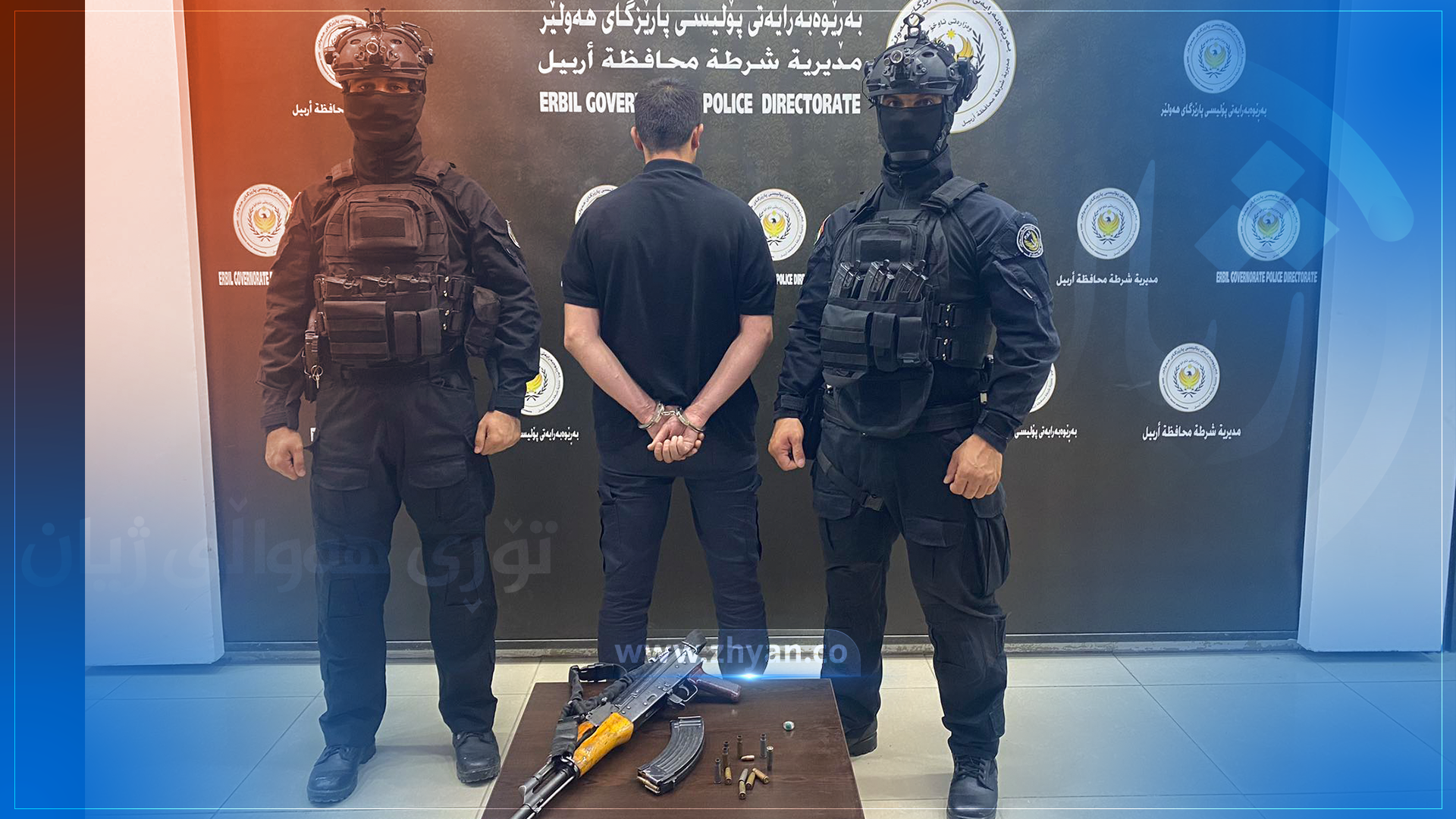 پۆلیسی هەولێر: تۆمەتباری ڕووداوەکەی ئەمشەوی هەولێرمان دەستگیرکرد